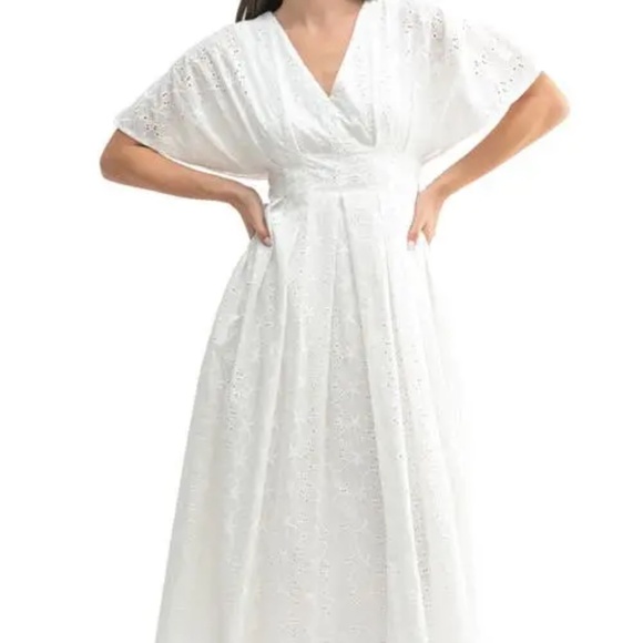 NWT Mila Mae Dolman Sleeve Eyelet A-Line Dress - size XL - Picture 1 of 4